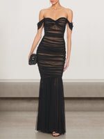 Sexy Sleeveless Strapless Plain Tight Maxi Dress