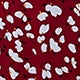 All Over Print Button Short Sleeve V Neck Flounce High Waist Knee Length Dress