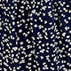 All Over Print Button Short Sleeve V Neck Flounce High Waist Knee Length Dress
