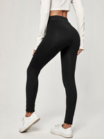 Wideband Waist Solid Leggings