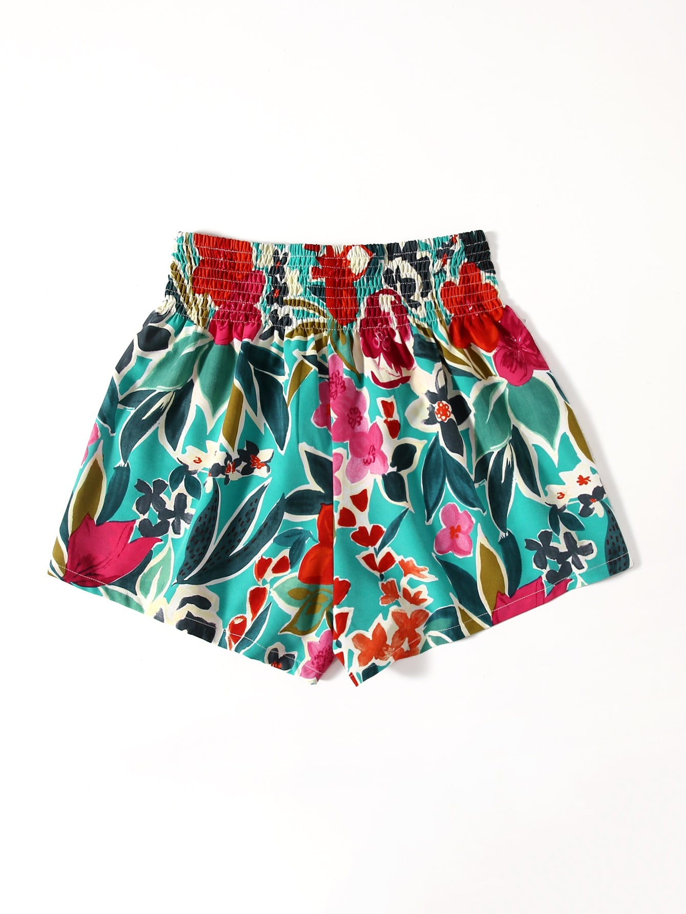 Floral Print Wide Leg Shorts