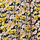 All Over Print Button Front Long Sleeve V Neck Flared High Waist Maxi Dress