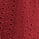 Plain Eyelet Embroidery Cap Sleeve V Neck Flounce High Waist Midi Dress