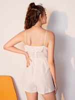 Wrap Tie Side Schiffy Cami Romper