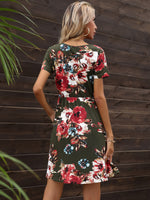 DEARCASE Floral Print Smock Dress