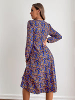 Ditsy Floral Print Ruched Bust A-line Dress