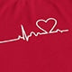 Heart Short Sleeve Round Neck Pencil Natural Mini Dress