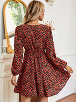 Surplice Neck Ditsy Floral Dress