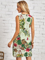 Tropical Print Dress