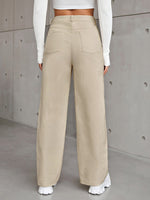 Cartoon & Letter Graphic Slant Pocket Pants