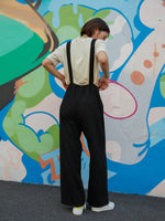 Letter Cartoon Dinosaur Graphic Jumpsuit