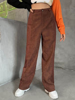 Slant Pocket High Waist Wide Leg Pants