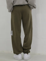 Geo And Letter Graphic Sweatpants
