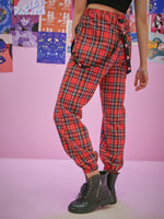 Tartan Heart Tape Joggers