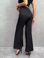 Split Flare Leg Pants