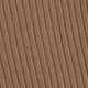 Basics Plain Rib-Knit Cap Sleeve Stand Collar Natural Women Bodysuit