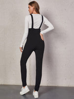 Solid Overall Jumpsuit Without Top