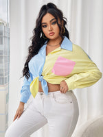 Plus Cut And Sew Drop Shoulder Blouse