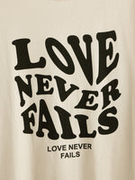 Plus Slogan Graphic Drop Shoulder Tee