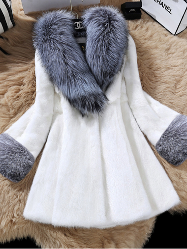 Loose Lapel Collar Long Sleeve Abstract Casual Regular Jacket