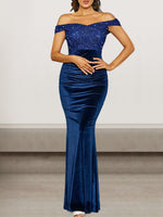 Sexy Sleeveless Boat Neck Plain Tight Maxi Dress