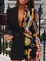 Loose Hoodie Long Sleeve Floral Zipper Casual Regular Jacket