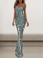 Sexy Sleeveless Spaghetti Plain Tight Maxi Dress