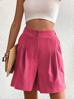 Casual Plain Natural Shorts
