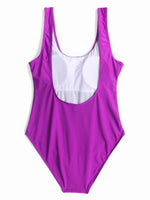NEW FEELING Womens Purple One-Pieces
