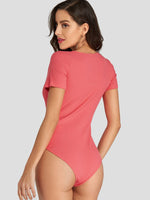 ODM Ladies Short Sleeve Bodysuits