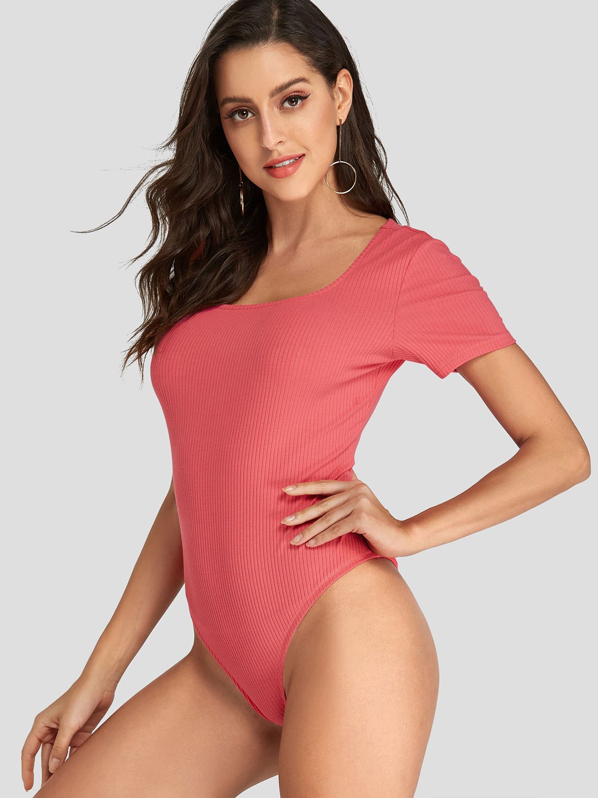 OEM Ladies Pink Bodysuits