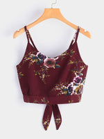 Wholesale V-Neck Stripe Backless Spaghetti Strap Sleeveless Cami