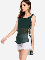 OEM Ladies Green Camis