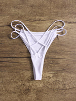 NEW FEELING Womens White Bikinis