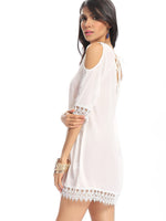 OEM Ladies White Casual Dresses