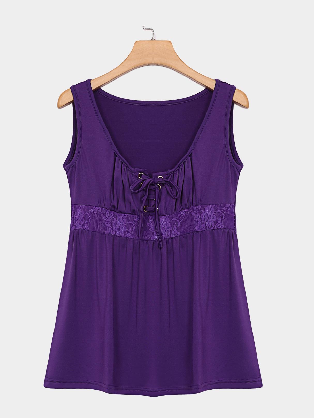 NEW FEELING Womens Purple Camis