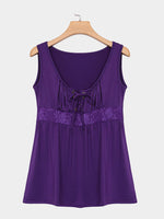 NEW FEELING Womens Purple Camis