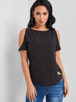 OEM Ladies Black T-Shirts