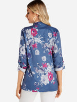NEW FEELING Womens Blue Blouses