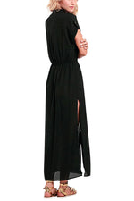 NEW FEELING Womens Black Shirt Dresses