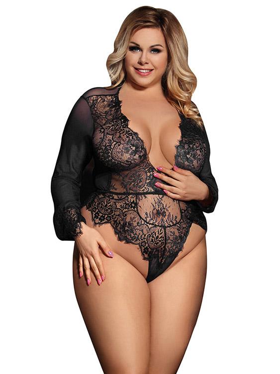 ODM Ladies Long Sleeve Plus Size Intimates