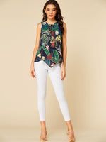 NEW FEELING Womens Navy Camis