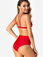 NEW FEELING Womens Red Bikinis