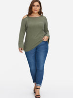 OEM ODM Womens Long Sleeve Plus Size Tops