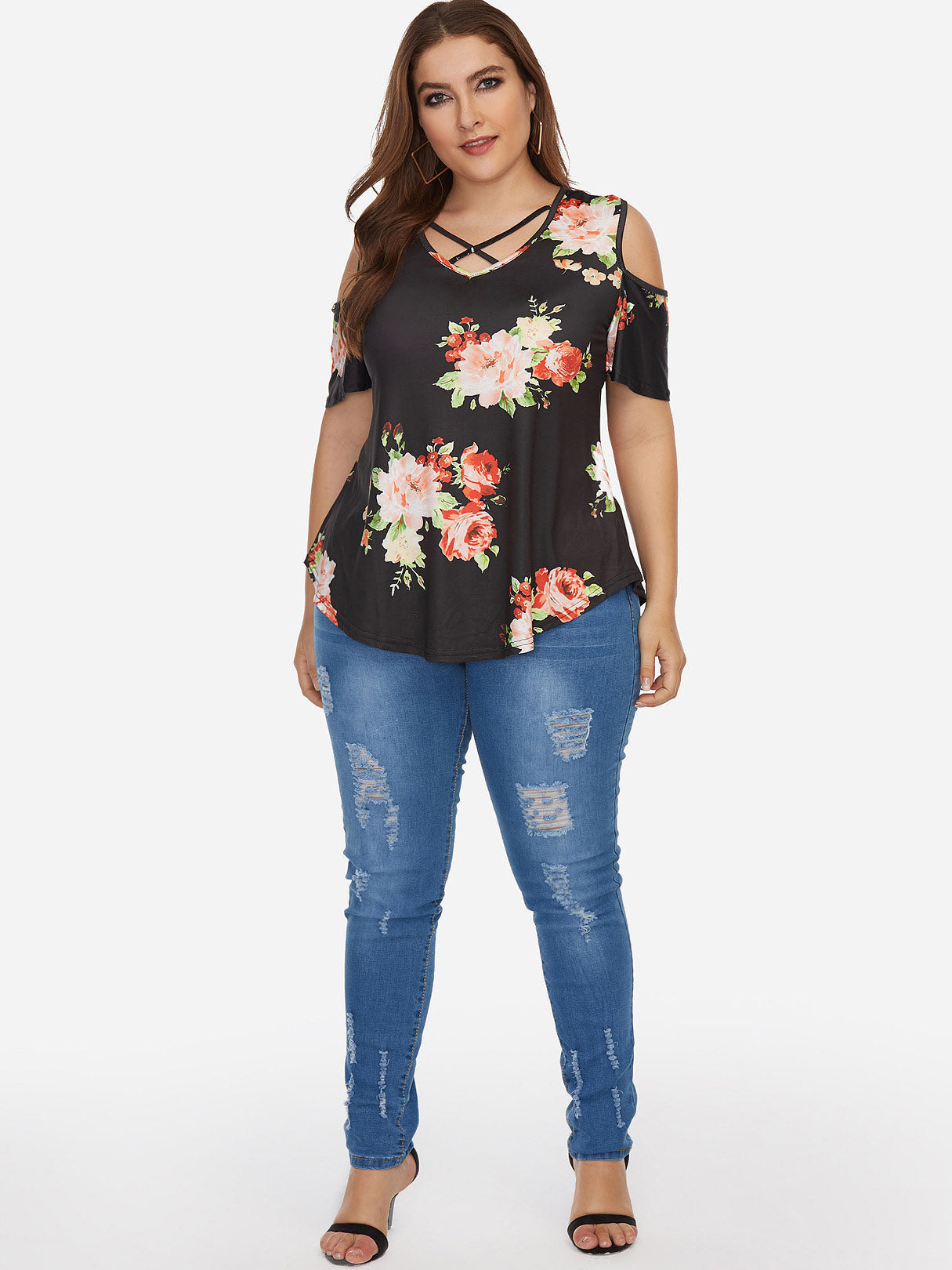 OEM ODM Womens Short Sleeve Plus Size Tops