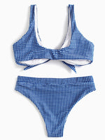 NEW FEELING Womens Blue Bikinis