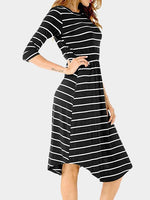 NEW FEELING Womens Black Midi Dresses