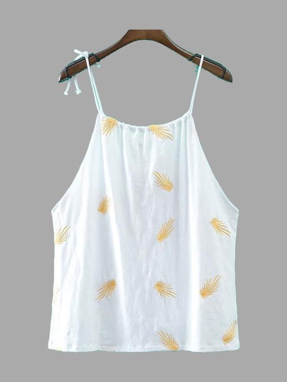 NEW FEELING Womens White Camis