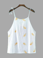 NEW FEELING Womens White Camis