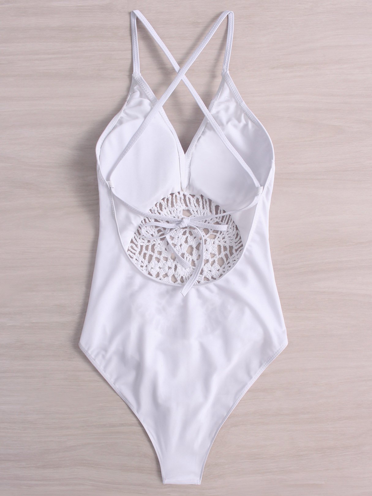 NEW FEELING Womens White One-Pieces